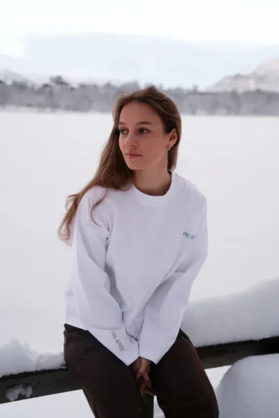 Pre Apr&egrave;s Boxy Long Sleeve, White